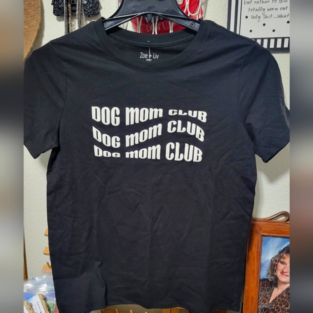 Dog Mom Club T-shirts. Size small & medium available. Bundle & save 15%